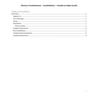 How to Troubleshoot SELinux Audit2A...