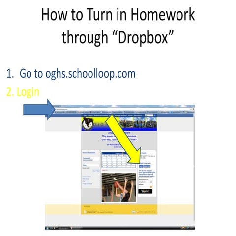 How to turn in homework through | PPT