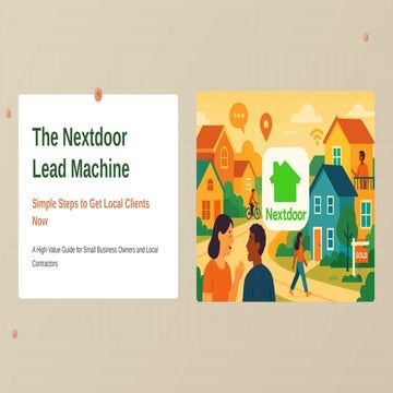 How to Turn Nextdoor Into a Lead Machine. | PDF