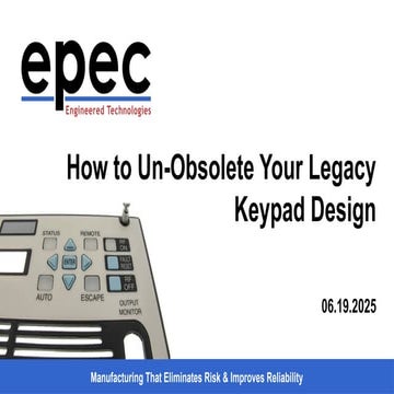 How to Un-Obsolete Your Legacy Keypad Design