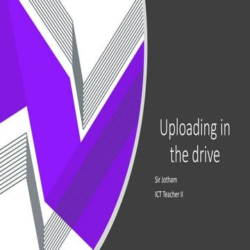 How to upload in drive