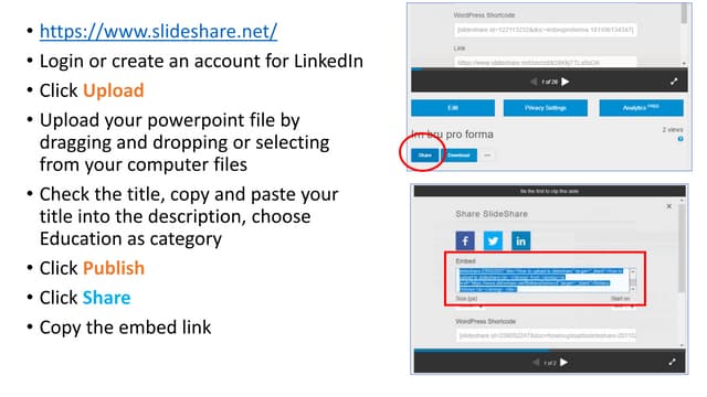 How to upload to slideshare