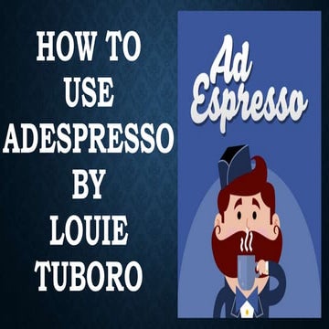 How to use adespresso by louie tuboro