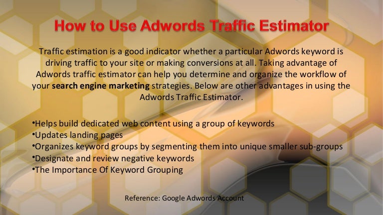 search traffic estimator