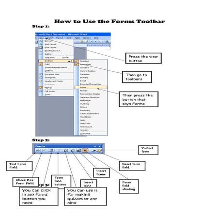 How To Use A Forms Toolbar