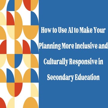 How to Use AI to Make Your Planning More Inclusive and Culturally ...