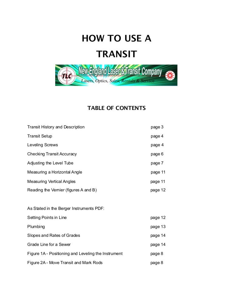 How To Use A Transit Final2
