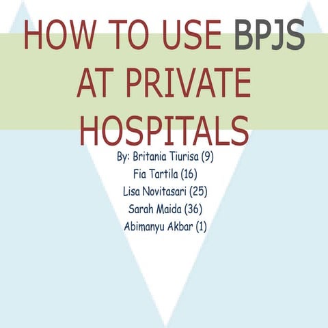 How to use bpjs at private hospitals