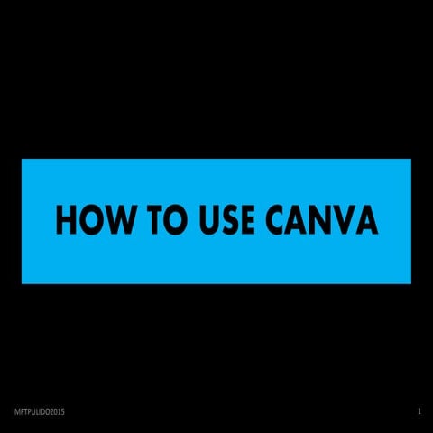 How to use canva