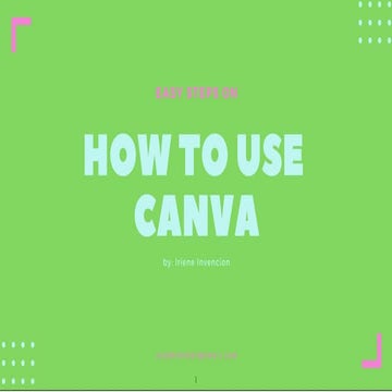 How To Use Canva