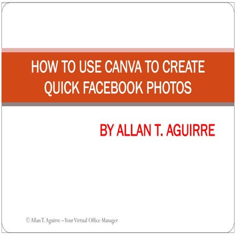 How to Use Canva to Create Quick Facebook Photos