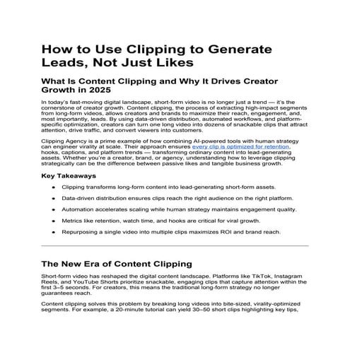 How to Use Clipping to Generate Leads, Not Just Likes.docx