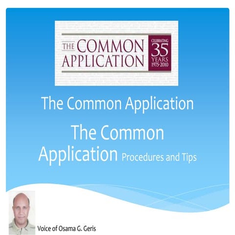 How to use common app
