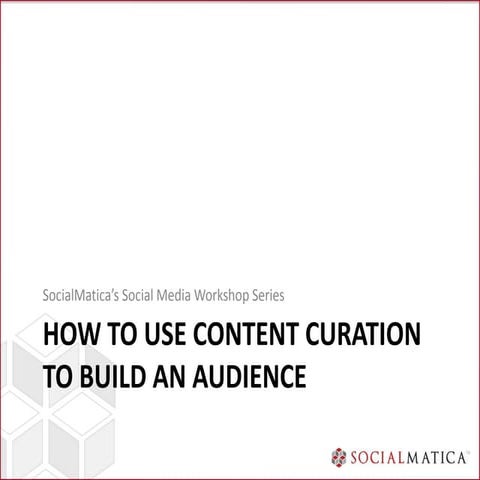 How to use content curation to build an audience placeholder