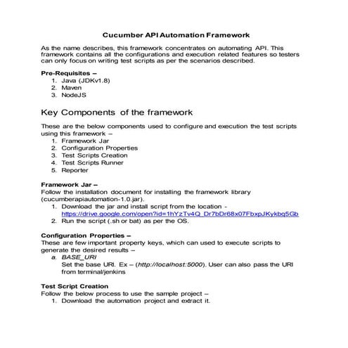 How to use_cucumber_rest-assured_api_framework | PDF