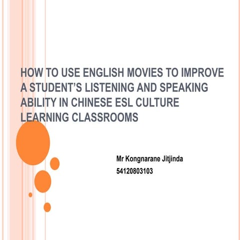 Improving English Through Films | PPT