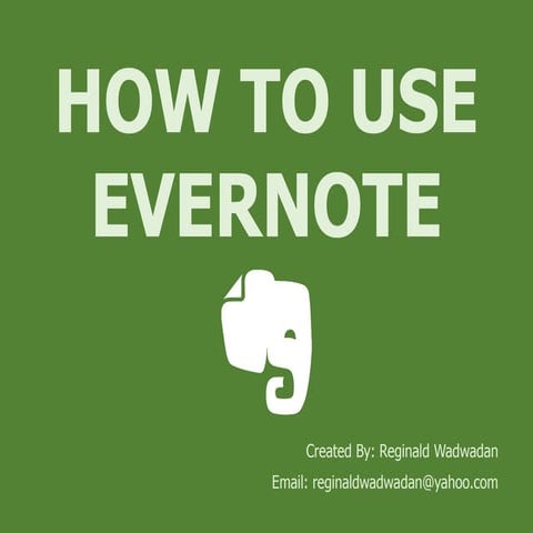 Presentation evernote | PPTX