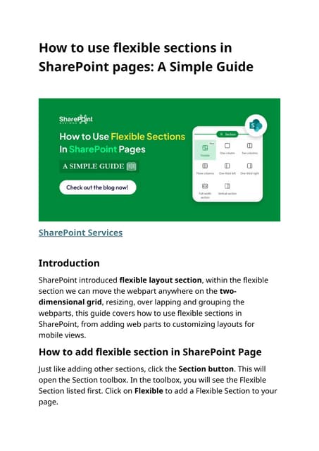 How to use flexible sections in SharePoint pages.docx