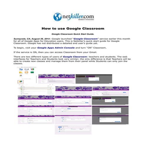 How to use google classroom