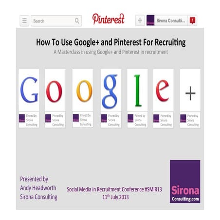 How to use Google Plus and Pinterest for Recruiting