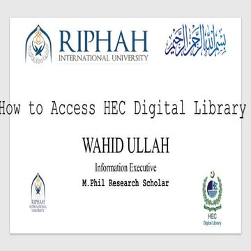 How to Access and Subscribed Hec Digital Library.pptx