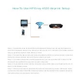 How To Use HP Envy 4520 Airprint Setup
