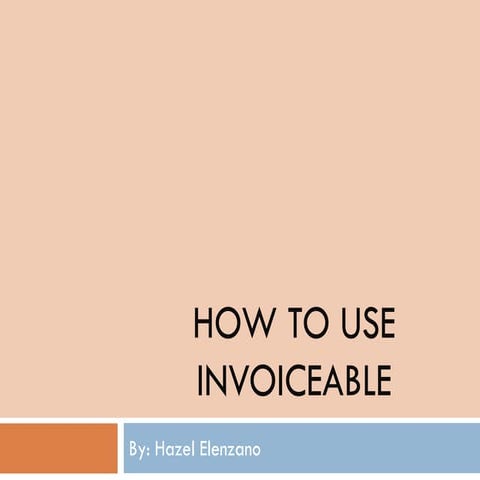 How to use invoiceable