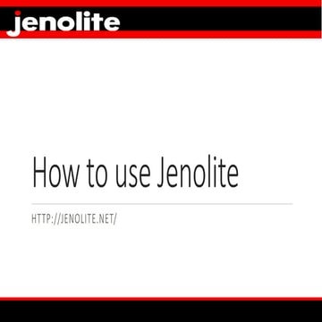 The History of Jenolite | PPTX