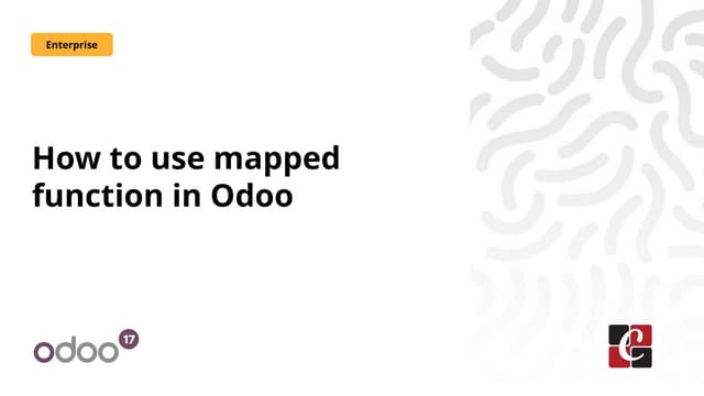 How to Use Mapped Function in Odoo - Odoo 17 Slides