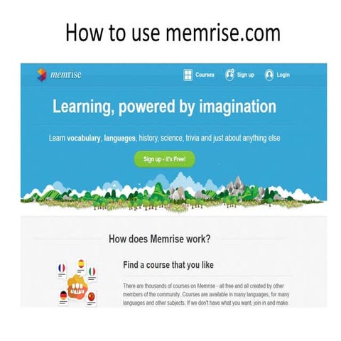 How to use memrise.com