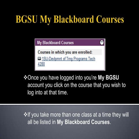 How To Use My Blackboard Courses