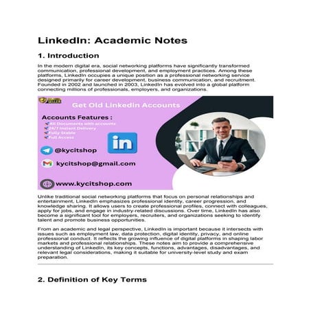 LINKEDIN.pptx introduction, adv and disadv of linkedin | PPTX