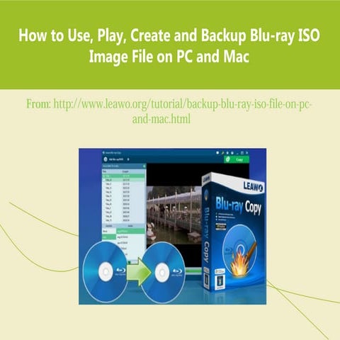 How to use, play, create and backup blu ray iso image file on pc and mac
