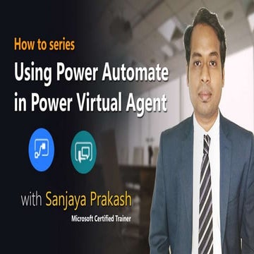 How to use power automate in power virtual agent