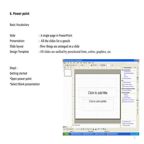 How to use power point