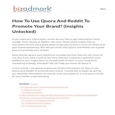 How to use quora and reddit to promote your brand (insights unlocked)