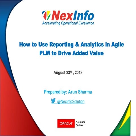 How to Use Reporting & Analytics in Agile PLM to Drive Added Value