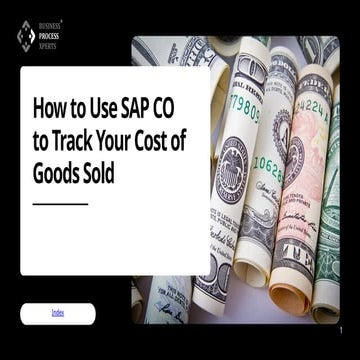 How to Use SAP CO to Track Your Cost of Goods Sold (COGS) Effectively
