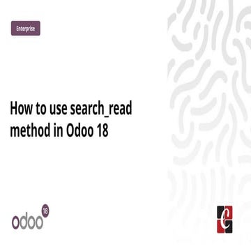 How to use search_read method in Odoo 18