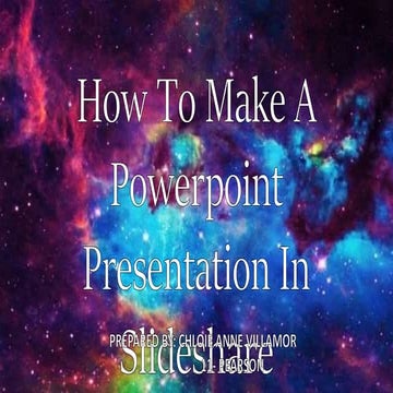 How to make a slideshare presentation | PPTX
