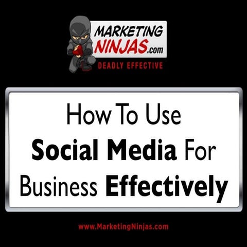 How To Use Social Media For Business Part 1 of 2