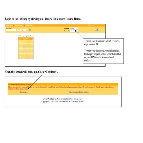 How to Use the Online Library