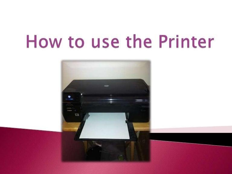 How to use the printer