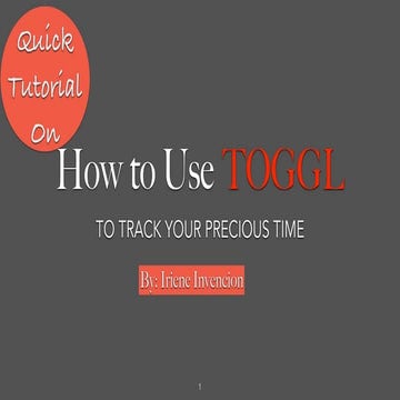 How to Use Toggl