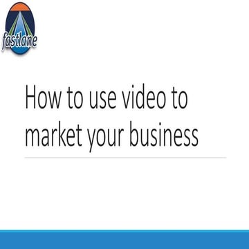 How to use video presentation by WPFastlane