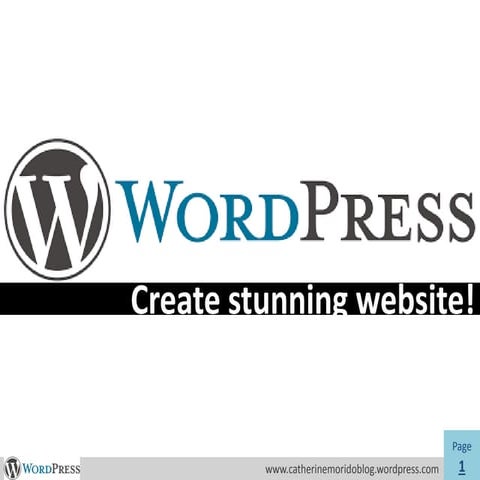 How to use WordPress-CatherineMorido-theRockstarVP