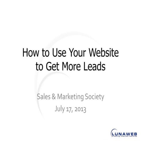 How to Use Your Website to Get More Leads