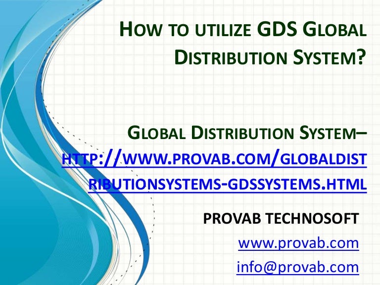 GDS Global Distribution System