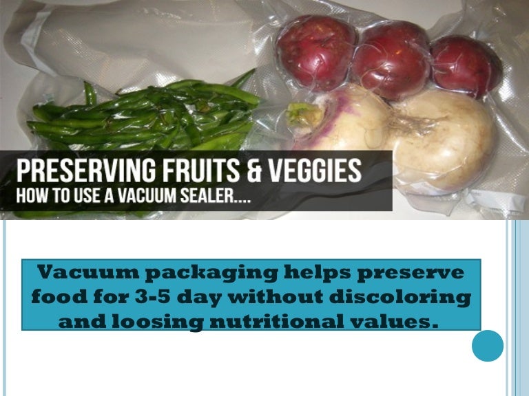 How to vacuum pack a food with a packaging machine