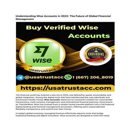 How to Verify Your Wise Account to Unlock Multi-Currency Features.pdf